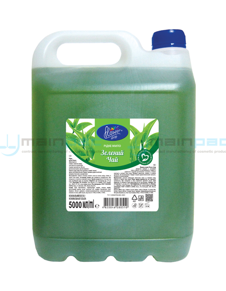 РІДКЕ МИЛО "FLOWER SHOP" ЗЕЛЕНИЙ ЧАЙ. (КАНІСТРА)